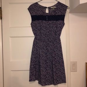 Midi floral pattern dress